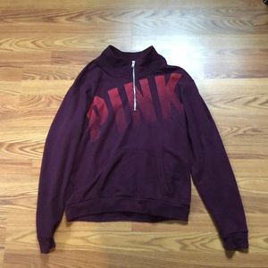 PINK Victoria's Secret Sweaters - pink half zip PINK Victoria's Secret Sweaters - pink half zip